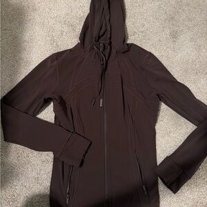 lululemon athletica Dark Brown Hooded Jacket